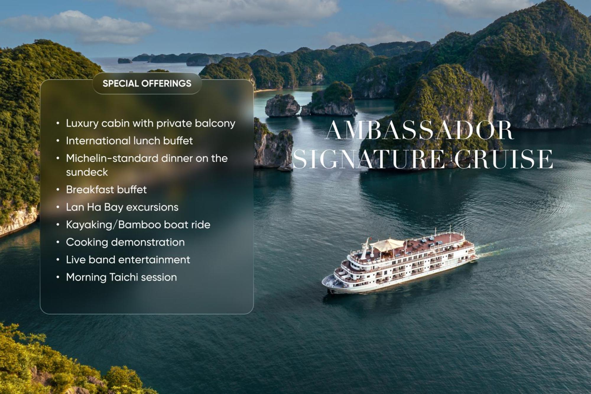 Ambassador Signature Cruise - Lan Ha Bay Hotel Ha Long Exterior photo